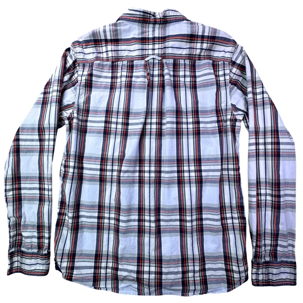 The North Face Mens Plaid Button Down Shirt Long Sleeve Casual Top size Medium